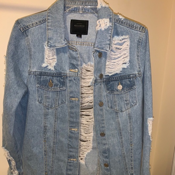 Ripped Jean jacket - Picture 3 of 5